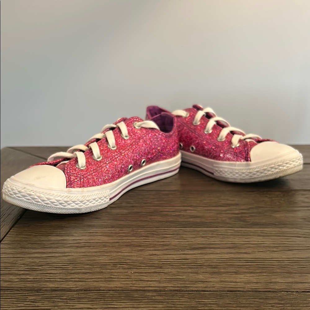 Converse Pink Glitter All Star Sneakers